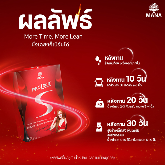 ผลลัพธ์หลังจากทาน